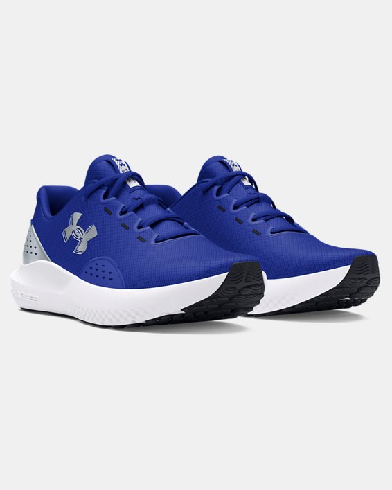 Men's UA Surge 4 Running Shoes in Blue image number 3